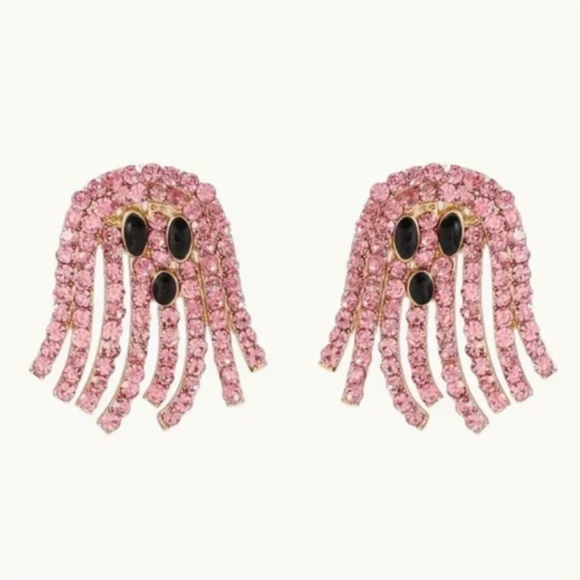 ❤️❤️ FREE Ghost Halloween Rhinestone Drop Party Holiday Artsy Cartoon Earrings - Picture 1 of 2